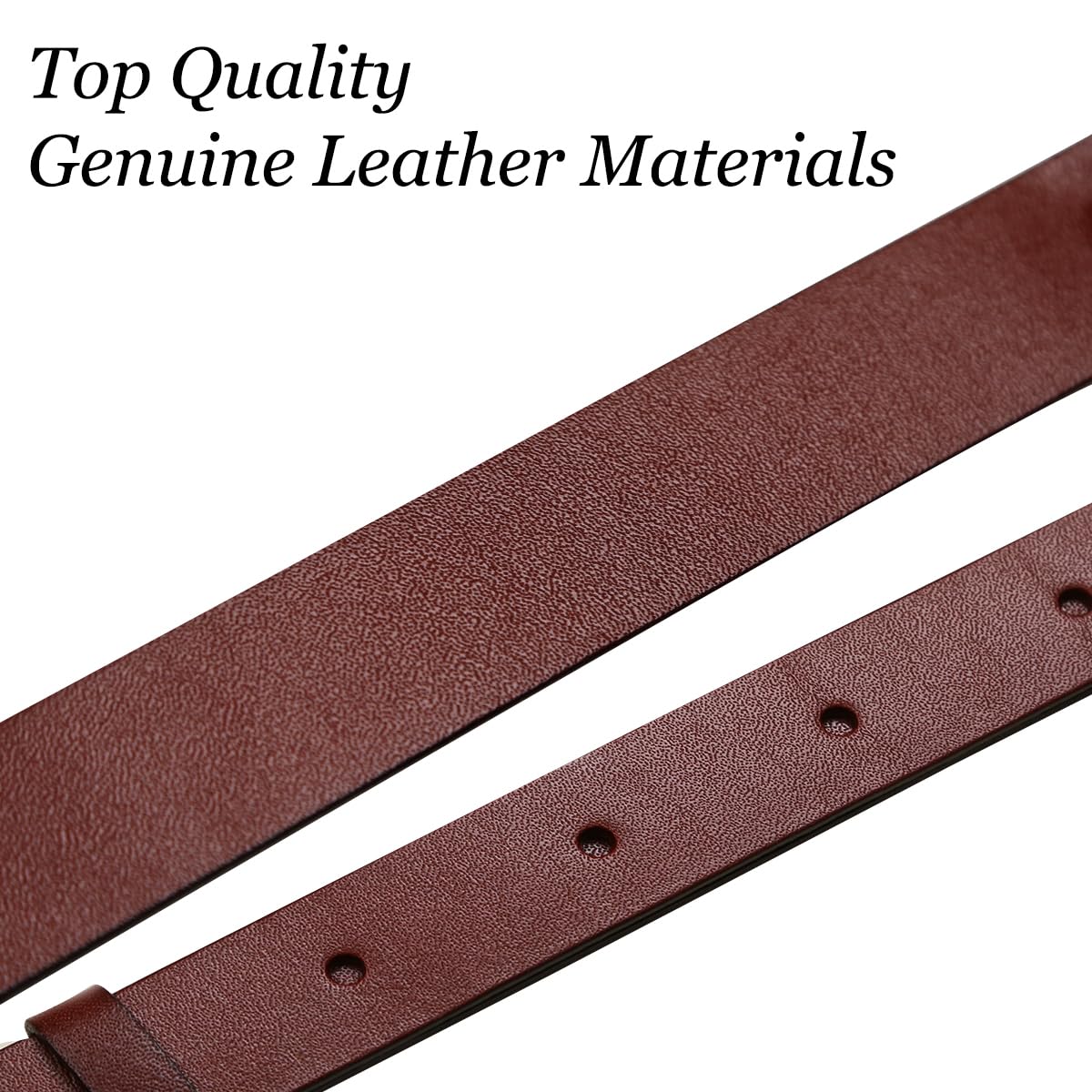 SILKSEA Leather Suspenders for Men Heavy Duty Y Back Adjustable Solid Brace Men's Big & Tall Suspenders for Dress Pants with Snap Clips Hooks, Brown