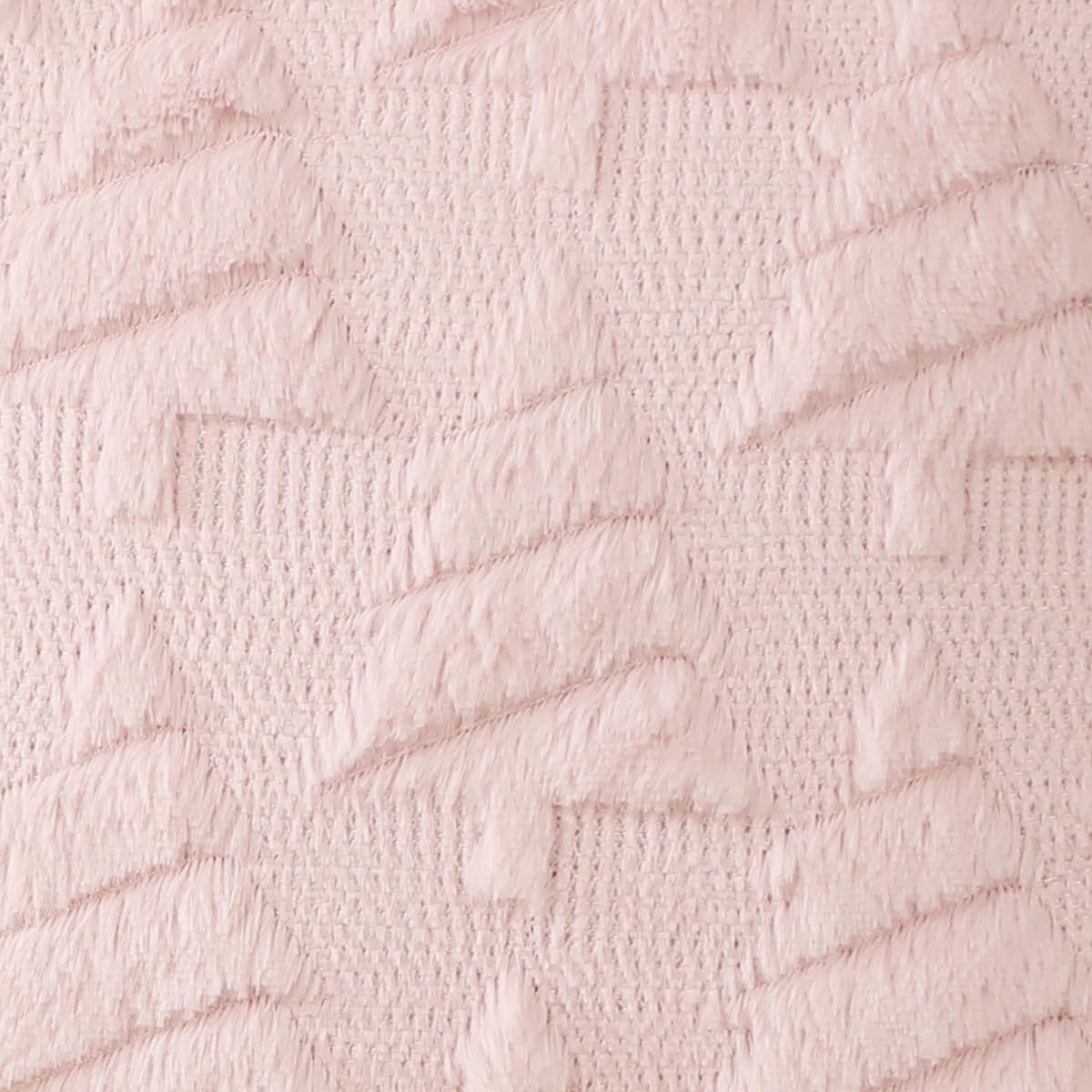 All Smiles Christmas Decorative Pillow Covers 18x18 Set of 2, Xmas Navidad Ornaments Soft Plush Faux Fur,Decorations Winter Holiday Couch Cases Home Decor for Sofa Livingroom Bed,Pink