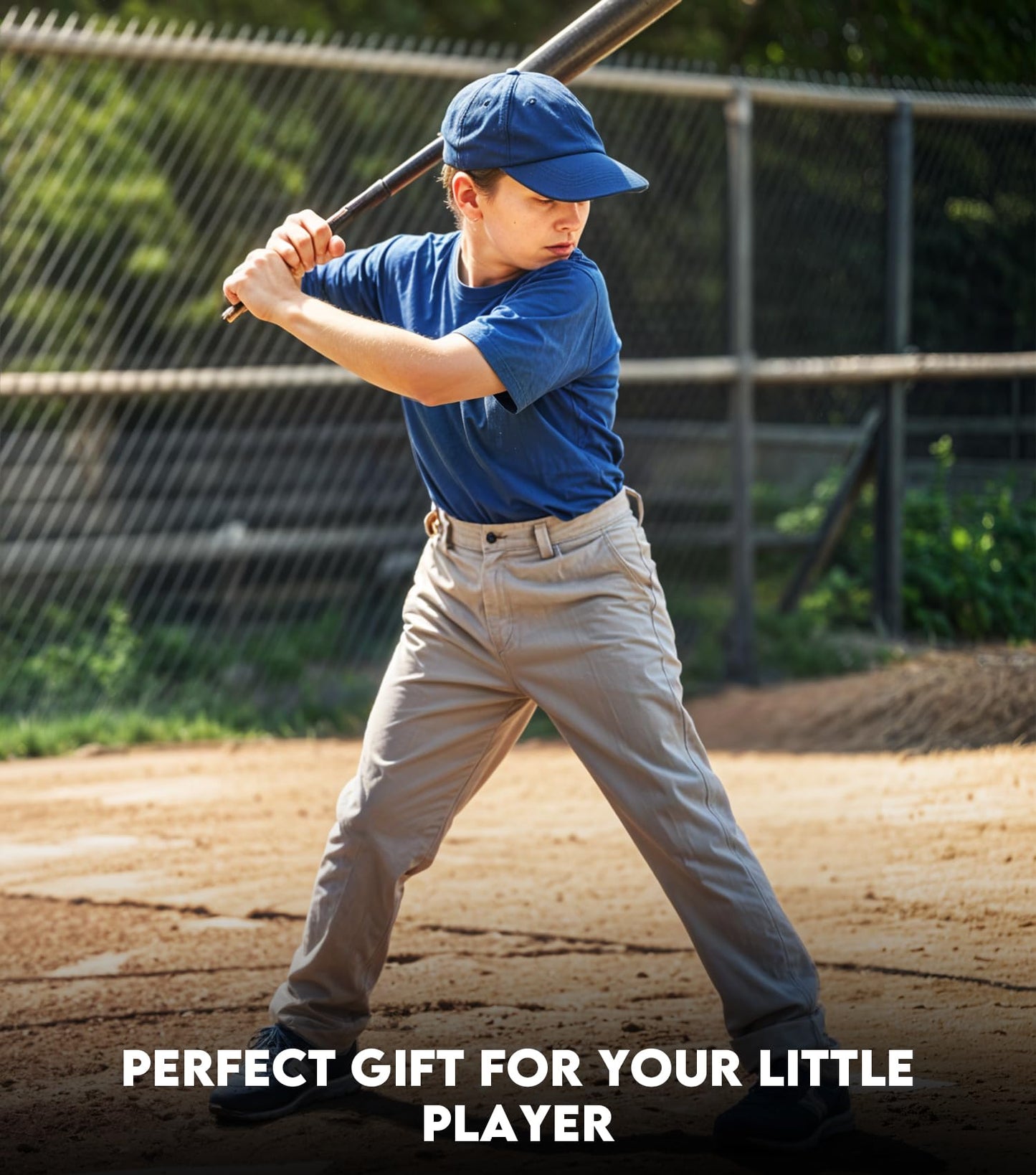 Penveer Youth Baseball Pants, Full Length Open Bottom Boys Baseball Pants with Durable Snap, Softball Pants, T Ball Pants (Black, YXS)
