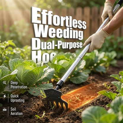 Weed Puller Tool with Long Handle, 39 Inch Manual Weeder Remover Tool, Hand Weed Rake and Garden Hoe, Weed Remover Tool, Heavy Duty Uprooting Weeding Pull for Yard, Lawn, Patio and Garden (39 inch)