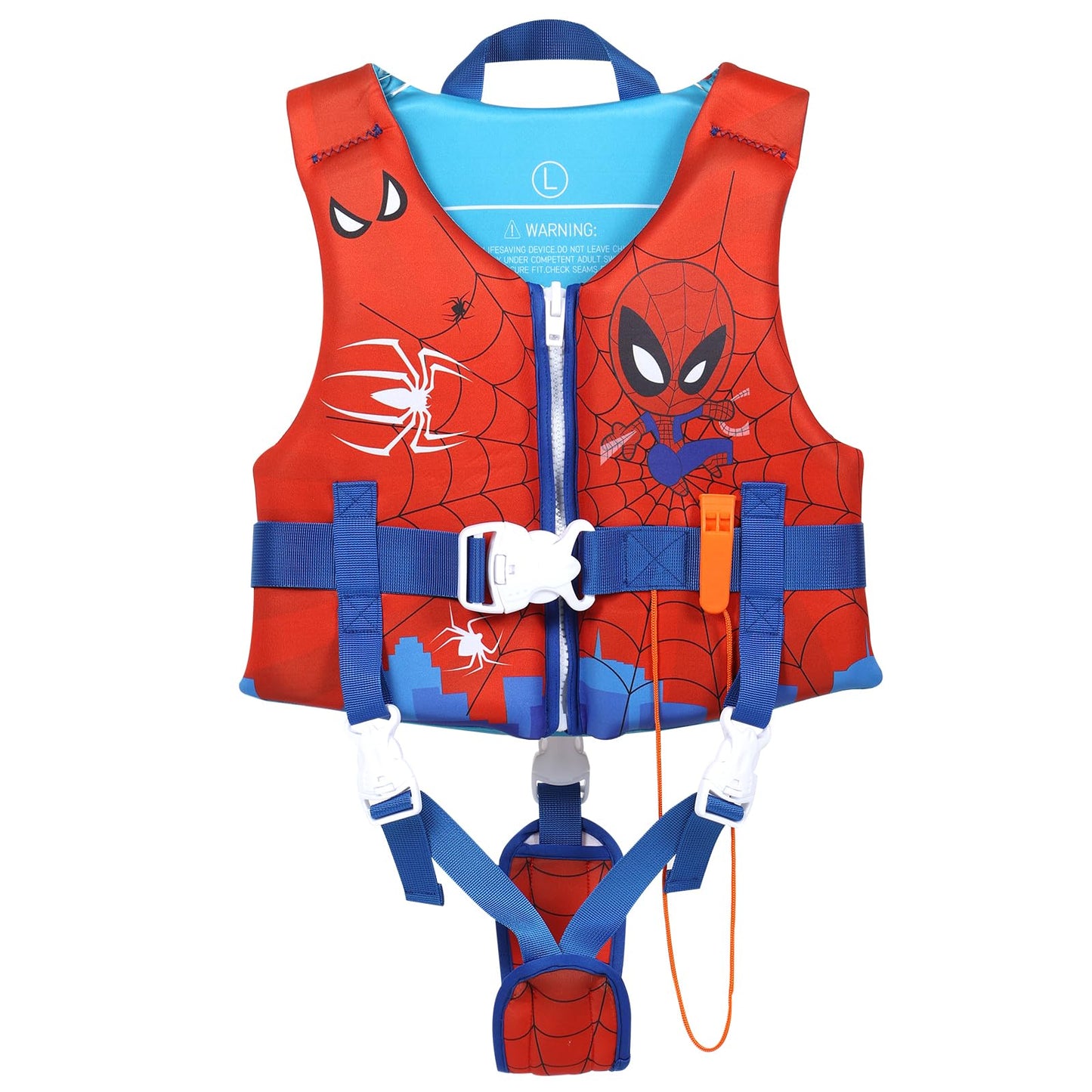 Toddler Swim Vest Neoprene Adjustable Safety Strap 20-90lbs Kids Floaties Buoyancy Jacket for 1-9Y Boys and Girls,Child Swimming Vest on Pool/Boating/Beach/Learn to Swim Aid（S）