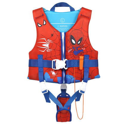 Toddler Swim Vest Neoprene Adjustable Safety Strap 20-90lbs Kids Floaties Buoyancy Jacket for 1-9Y Boys and Girls,Child Swimming Vest on Pool/Boating/Beach/Learn to Swim Aid（S）