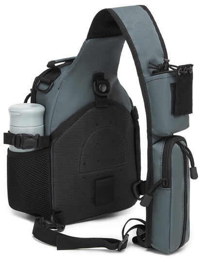 ATBP Small Tactical Holster Sling Backpack Accessories Shoulder Pouch Water Bottle & Radio Holder Crossbody Bag for Men