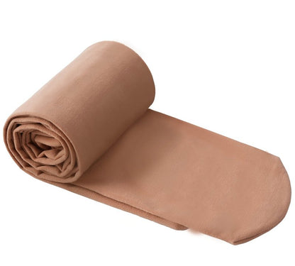 Yitoco Girls Soft Tights Seamless Dance Ballet Leggings for Toddlers Kids Students Tan Stocking Footed Tights (1 Pairs, Nude, 6-8 Years, YOTS01-SK-1CM)