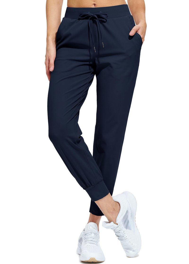 Libin Joggers for Women Petite/Regular/Tall Dance Sweatpants Athletic Workout Tapered Lounge Casual Teacher Pants for Running Yoga Cloths, Navy XL