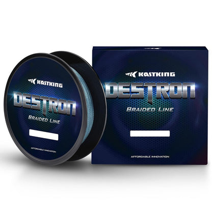 KastKing Destron Braided Fishing Line, Gray, 4 Stands, 20LB, 150Yds