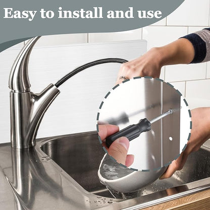 2 Pcs Stainless Steel Side Splash Guard