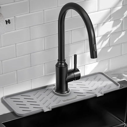 Meiliweser Silicone Faucet Mat for Kitchen Sink – Gen 2 Splash Guard