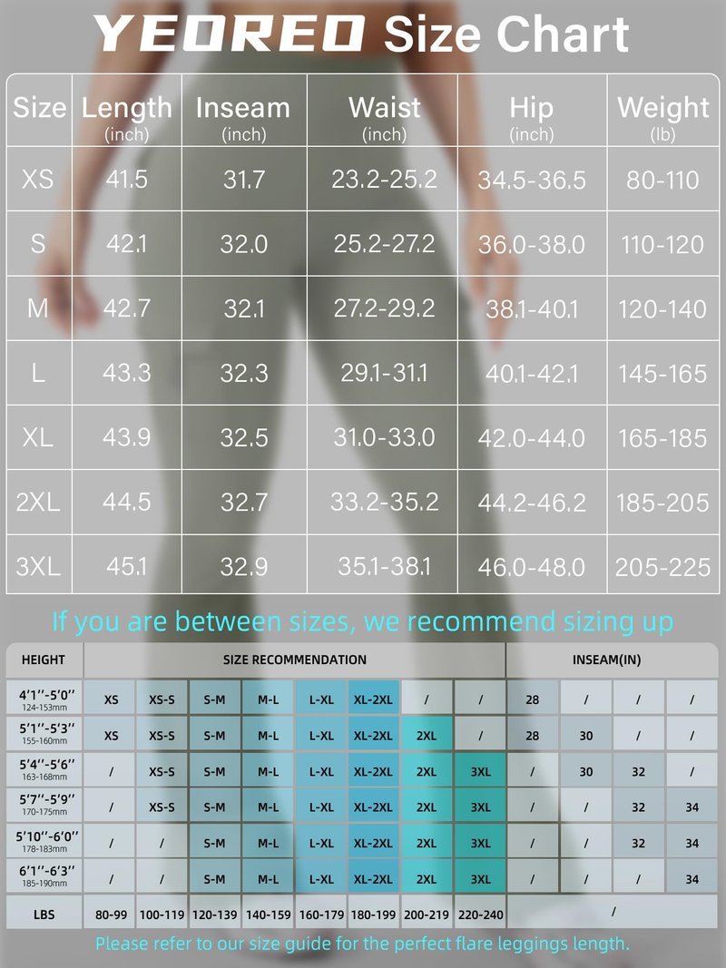 YEOREO CoreFlex Women Workout Flare Leggings with Pockets Hidden Scrunch High Waisted Cargo Gym Yoga Leggings Light Army Green XL
