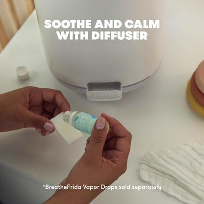 Frida Baby 3-in-1 Cool Mist Humidifier for Large Rooms, Top Fill Humidifier for Bedroom, Allergy Relief, 60 Hour Runtime + Nightlight, Auto Shut-Off, Quiet, Carry Handle, Essential Oil Diffuser