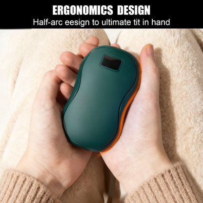 Hand Warmers Rechargeable 2-Pack – AI Electric Pocket Heaters, Fast 131 °F Heat, 18-Hour Warmth, 3-Level Settings, UL-Certified, Ideal for Golf, Raynaud’s, Camping & Gifts for Men & Women Green
