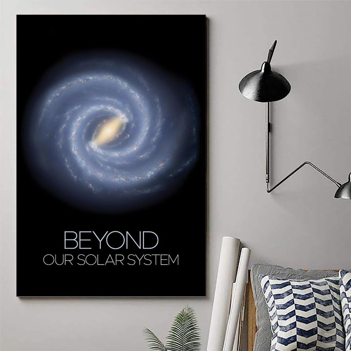 XIAOLOUTINYU Milky Way Galaxy Wall Art 12x18 Space Astronomy Poster Decor