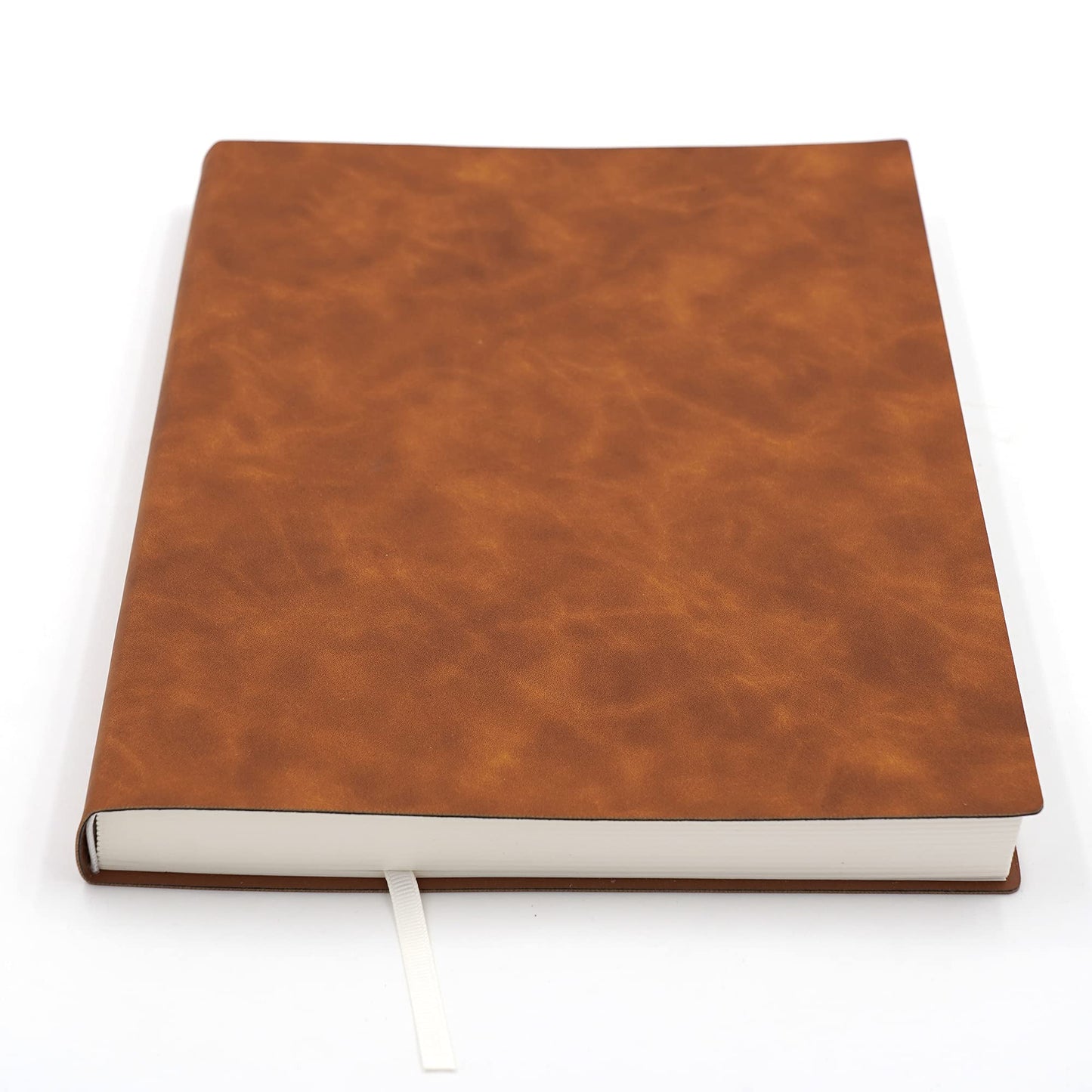 BenOpinion Large Thick Journal Notebook, Lined Papers, A4 8.4x11.4 inches, 416 Pages, Soft Faux Leather Cover (Brown, Ruled)