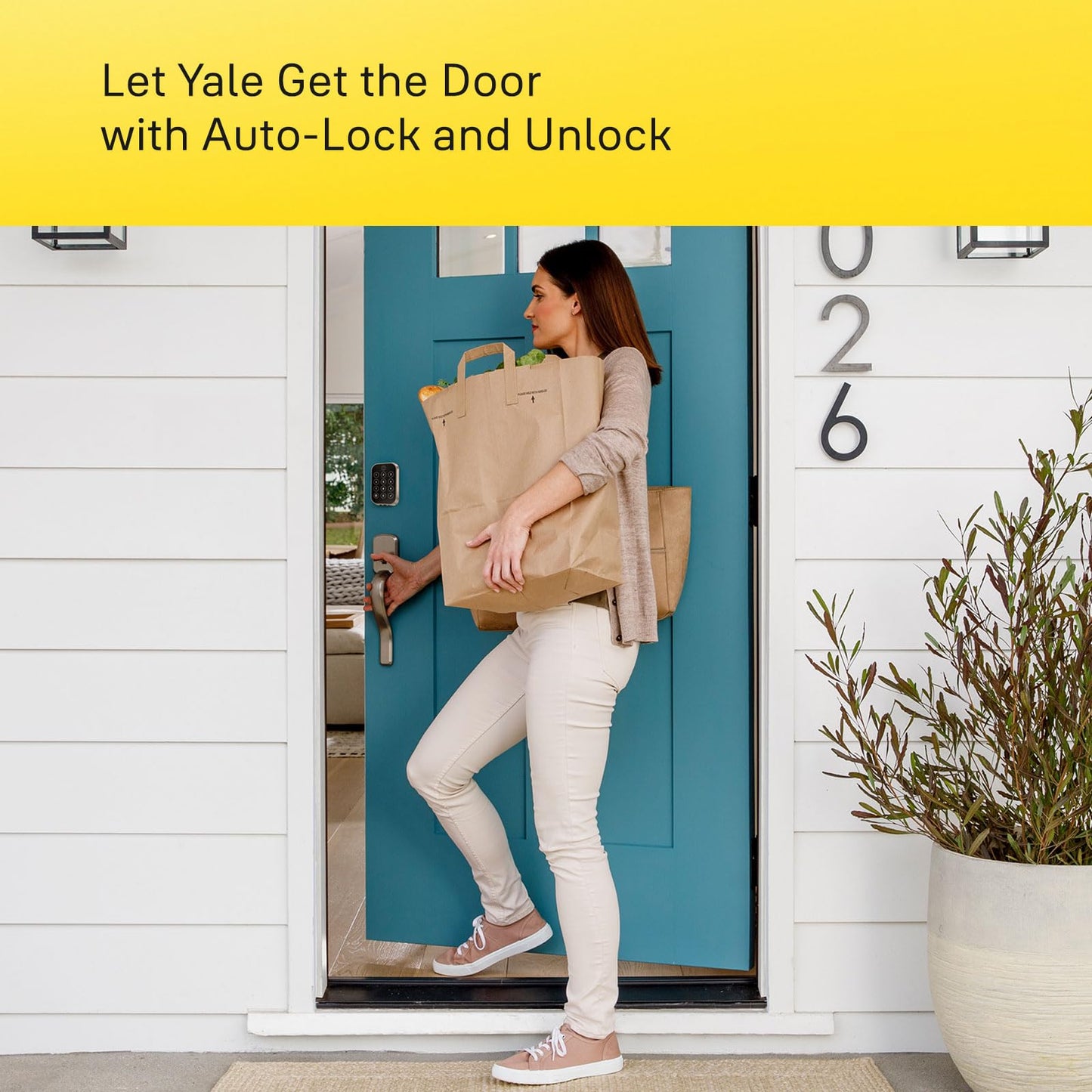 Yale Security Assure Lock 2 Deadbolt, Black Suede Keyed Smart Entry Door Lock with Wi-Fi Connected Keypad for Code Entry and Remote Access, YRD410-WF1-BSP