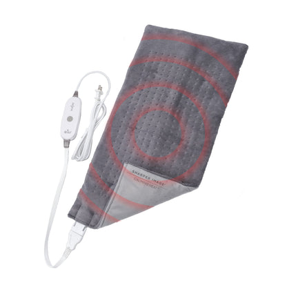 Calming Heat Massaging Weighted Heating Pad by Sharper Image- Electric Heating Pad with Massaging Vibrations, Auto-Off,12 Settings- 3 Heat, 9 Massage- 27 Relaxing Combinations, 12” x 24”, 4lbs