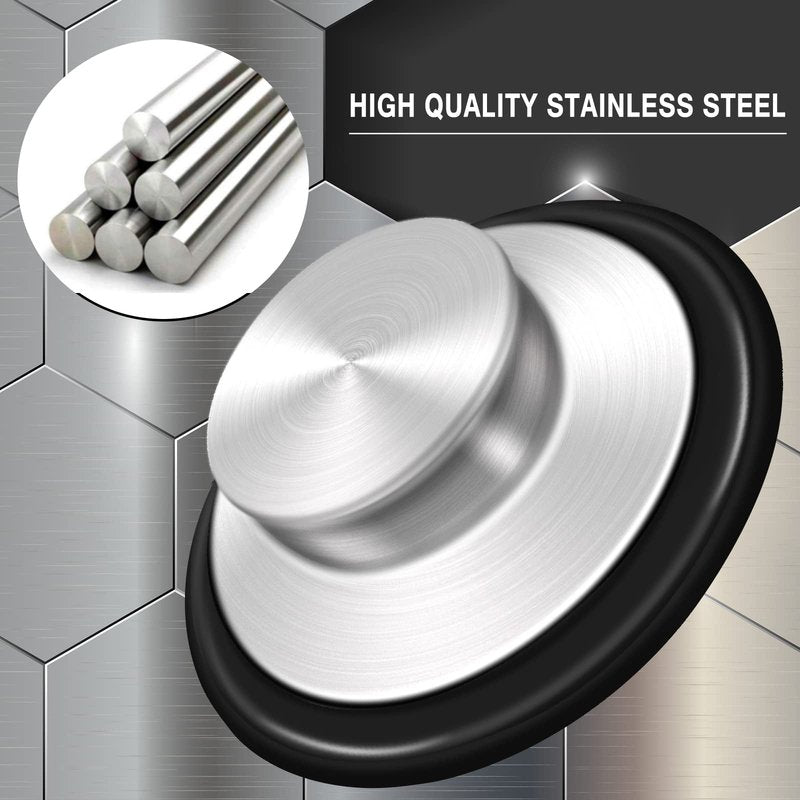 Sink Stopper 3.35 Inch Kitchen Stainless Steel Garbage Disposal Sink Plug for Insinkerator Kitchenaid Waste King Kohler and so on