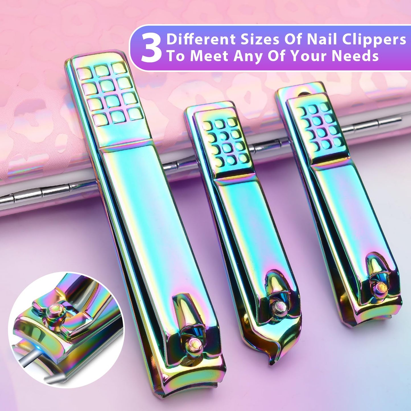 CGBE Manicure Set Nail Clippers Pedicure Kit Men Women Grooming kit Manicure Professional Nail Care Tools Gift 12Pcs with Luxurious Travel Case
