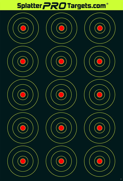 12x18 Splatter Targets. Shots Burst with a Bright Splatter Upon Impact. Instantly See Your Shots. Fully Reactive Targets.