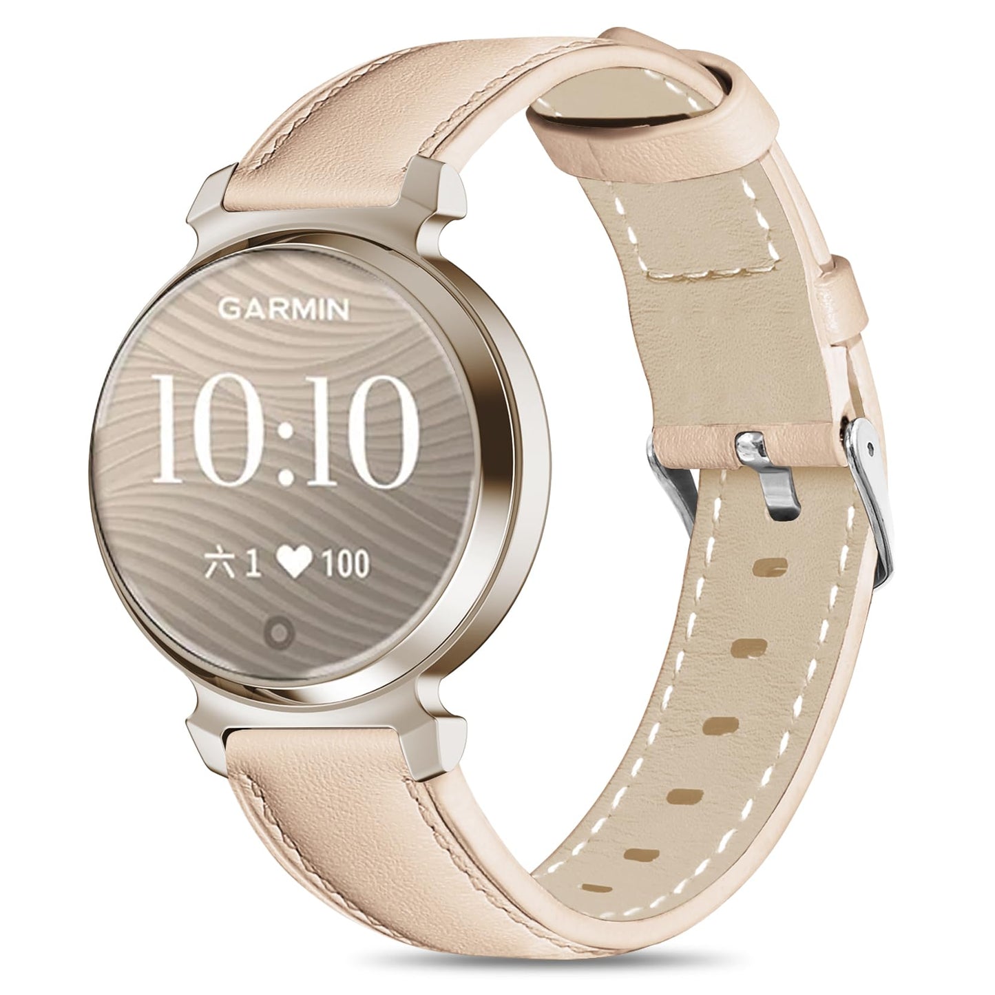 Leather Bands Compatible with Garmin Lily 2, 14mm Top Grain Soft Loop Straps Quick Release Replacement Adjustable Wristband for Lily 2 Classic/Active Smart Watch Accessory for Grace Women