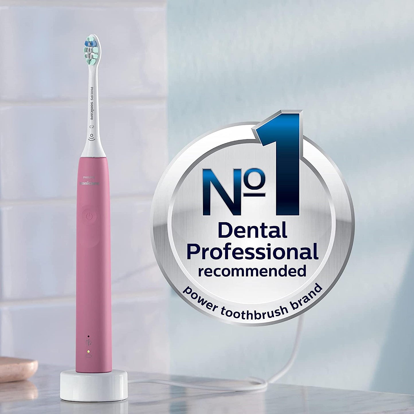 Philips Sonicare ProtectiveClean 4100 Rechargeable Electric Power Toothbrush, Black, HX6810/50