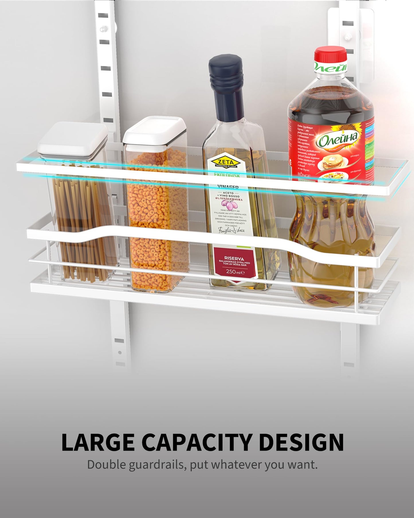 Moforoco 9-Tier Over The Door Pantry Organizer, Pantry Organization and Storage, Black Hanging Basket Wall Spice Rack Seasoning Shelves, Home & Kitchen Bedroom Bathroom House Essentials