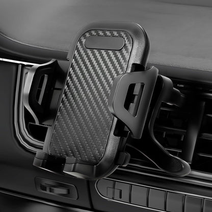 Phone Holder for car, Car Phone Holder Mount with Upgraded Metal Hook Clip for Air Vent, Car Mount Smartphones Holders,Black