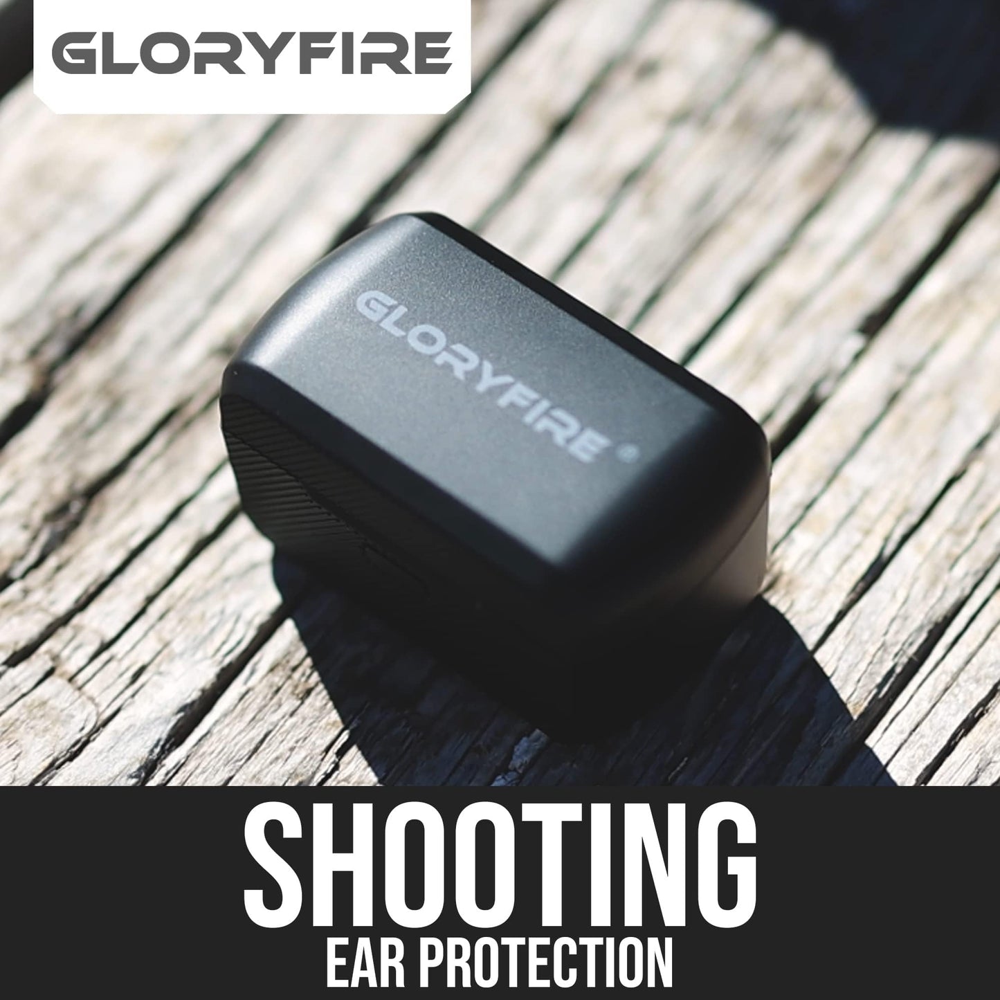 GLORYFIRE Shooting Ear Protection Earplugs, Hearing Protection Earbuds for Noise Reduction(Matte Black)