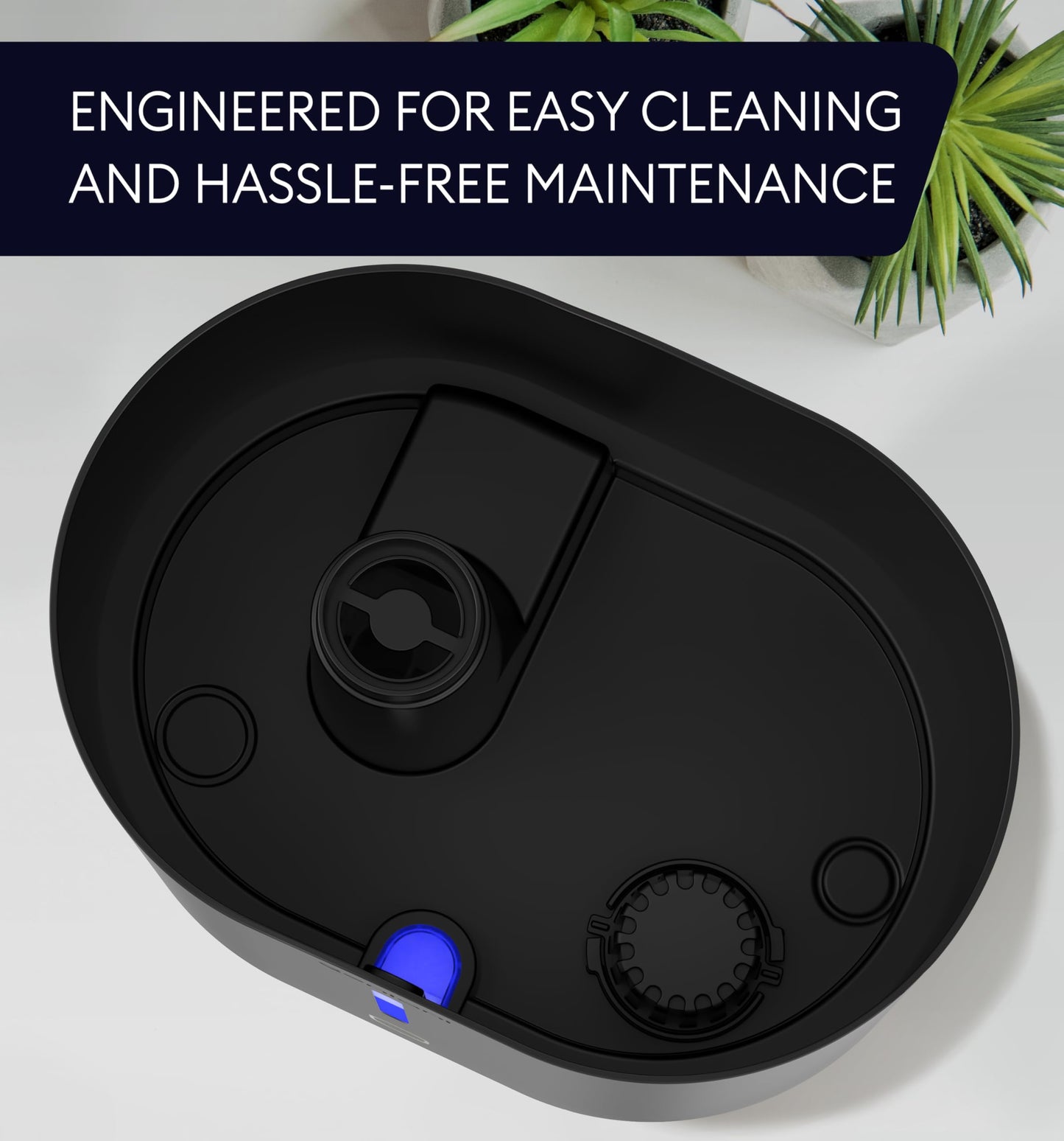 GENIANI Ultrasonic Cool Mist Humidifier for Bedroom, Large Rooms, Home, 4L - Easy Fill & Clean Humidifier for Plants w/Auto Shut-off, 40H Runtime - Quiet, Top Fill Air Humidifier