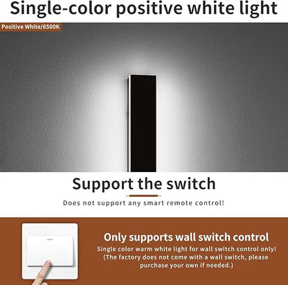 2 Pack 39.3inch Exterior Wall Light Fixture, Long Outdoor Modern Led Wall Lights, 6000K Cold White, 36W, IP65 Waterproof Linear Outside Porch Lighting for House, Garage, Fence, Garden