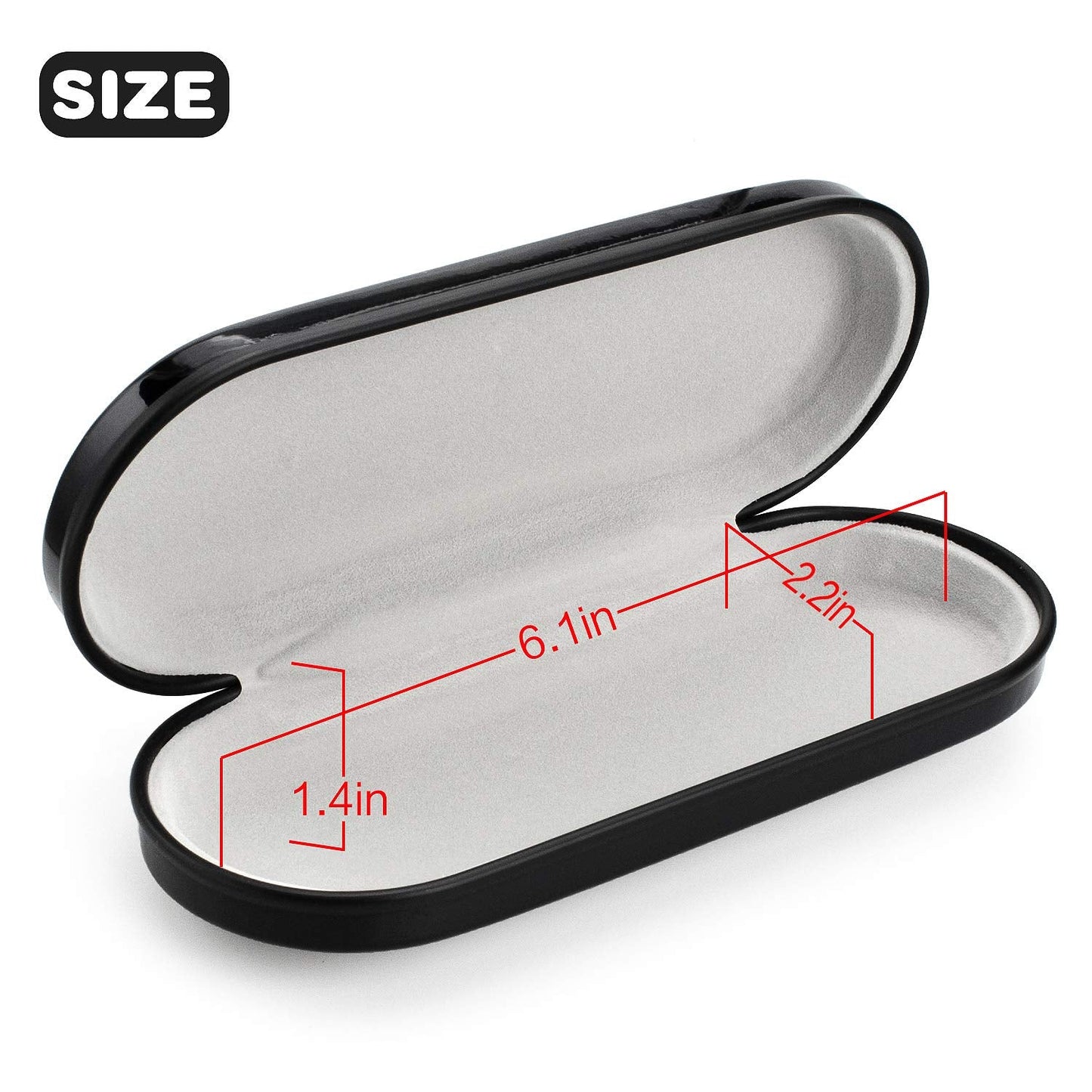 Vemiss Hard Shell Eyeglass Cases, Lightweight Portable Glasses Case for Women Men (2 Pack (Green, Yellow))