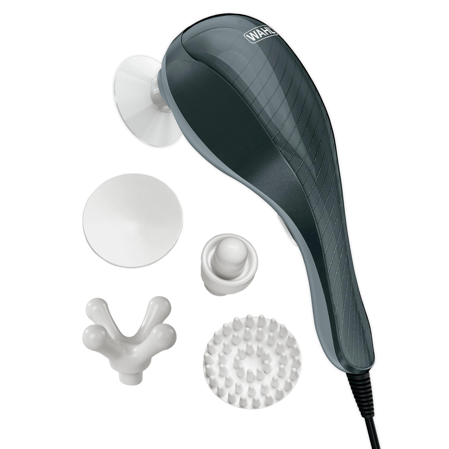 Wahl All Body Corded Light Soothing Vibratory Massager with 4 Attachment Heads - Gentle Relief - Massage Tools for Back, Foot, Neck, and Leg Massage – FSA Eligible - Model 4120-600