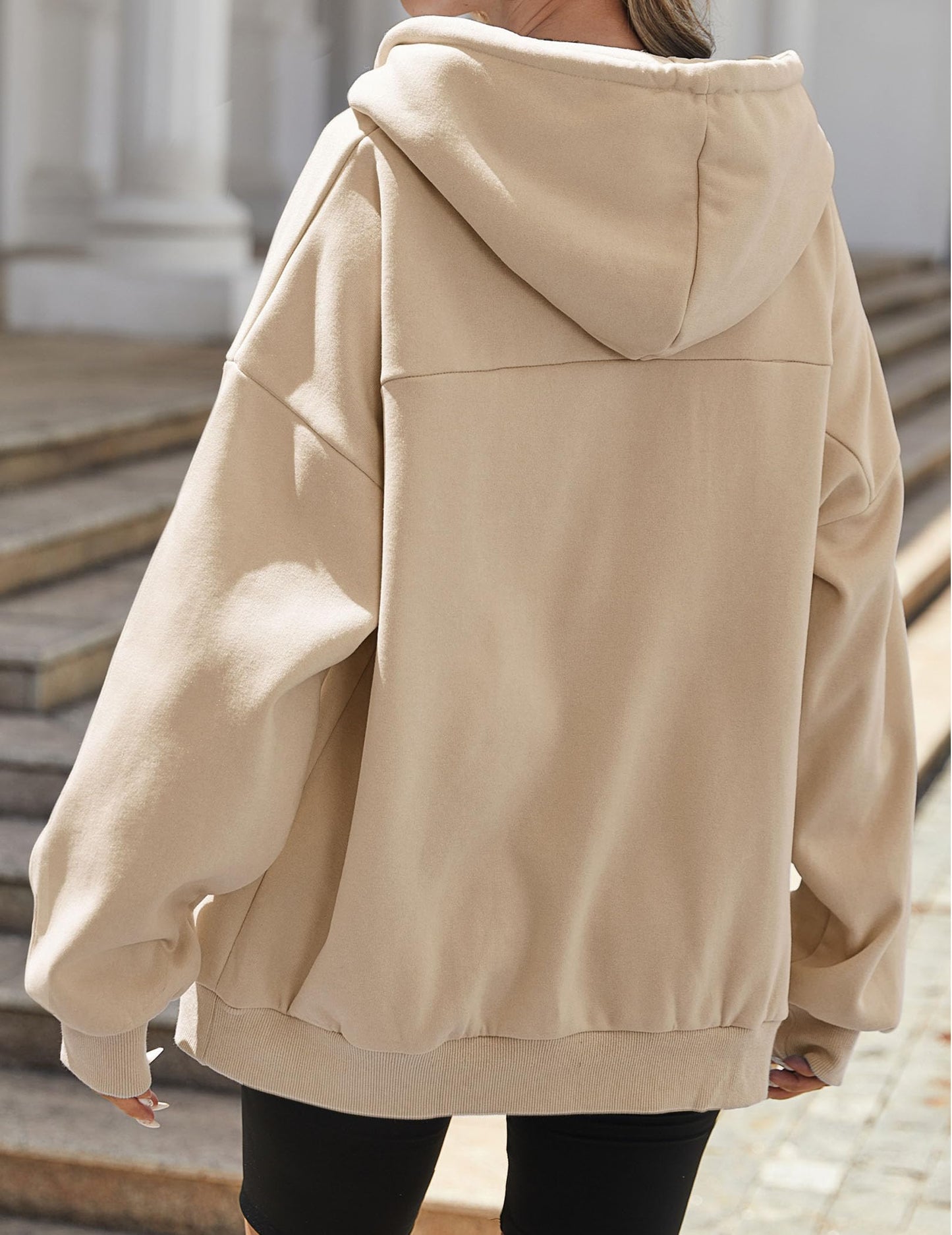 Zeagoo Full Zip Hoodies For Women White Hoodies Long Sleeve Fleece Jackets Soft Lightweight Y2k Hoodies