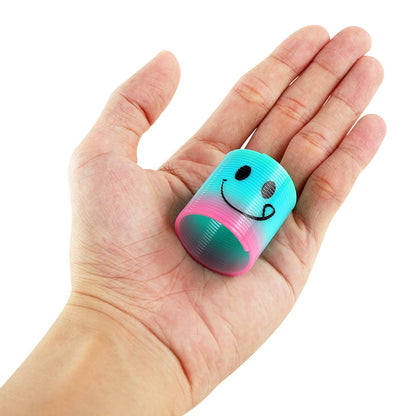 48 Pack Spring Rainbow Magic Fidget Stress Coil Mini Springs Bulk Toys for Party Favor Carnival Prize Birthday Goodie Bag Stuffers for Kids Boys Girls… (48)