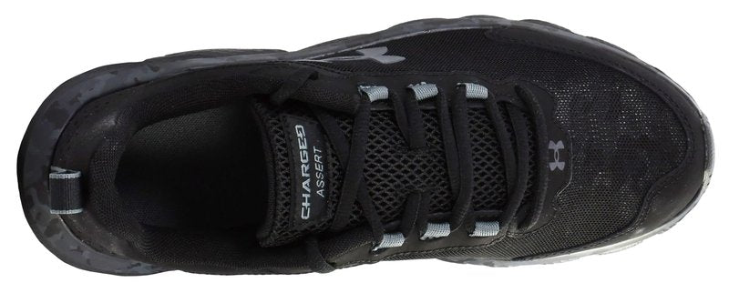 Under Armour Men's Charged Assert 9 Camo, Black/Black/Pitch Gray, 12 US