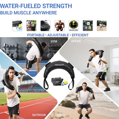 Aqua Bags-Water weight Bag Up to 38lbs - Unstable Core Water Weight Ball, Adjustable Workout Sandbag Alternative for Full-Body Exercise, Portable Stability & Balance Trainer for Instability Training