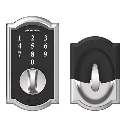 SCHLAGE BE375 CEN 622 Touch Keyless Touchscreen Electronic Deadbolt Lock, Matte Black