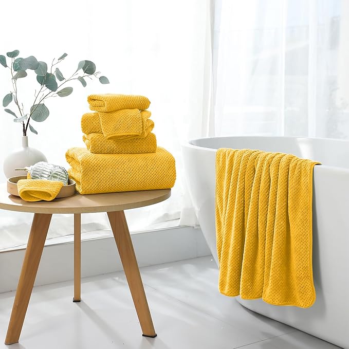 Extra Large Bath Towel Set of 4, Oversized Bath Sheet Super Soft Highly