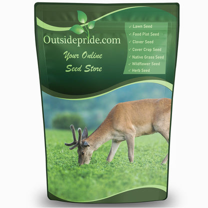 Outsidepride Perennial Clover King Seed Mix - 5 lbs Nitrocoated, Inoculated, Heat & Cold Tolerant, Alfalfa-Enhanced Food Plot Seeds for Deer & Wildlife, Ideal for Spring, Summer, & Winter Food Plots