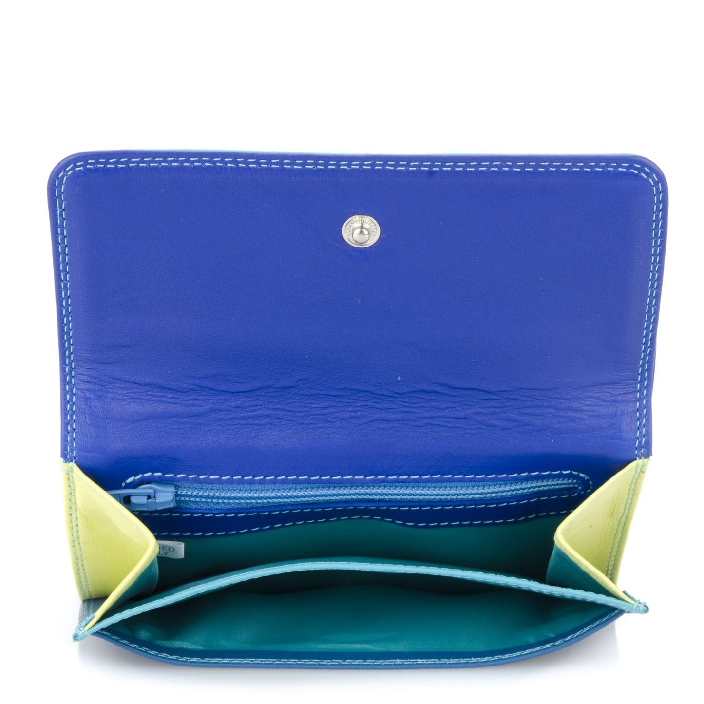 mywalit Double-Flap Wallet Leather Purse | 6 Credit Card Slots | ID Window, Coin Pockets & Pen | Seascape | Classy & Compact Accessory for Men & Women | Perfect for Everyday Use