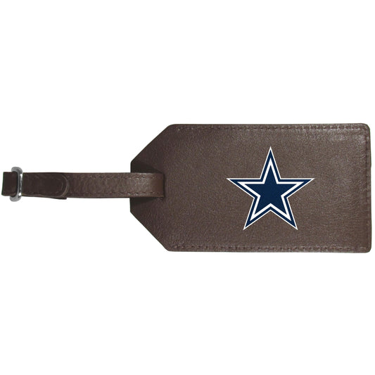 Siskiyou Dallas Cowboys Leather Luggage Strap, One Size, Team Colors