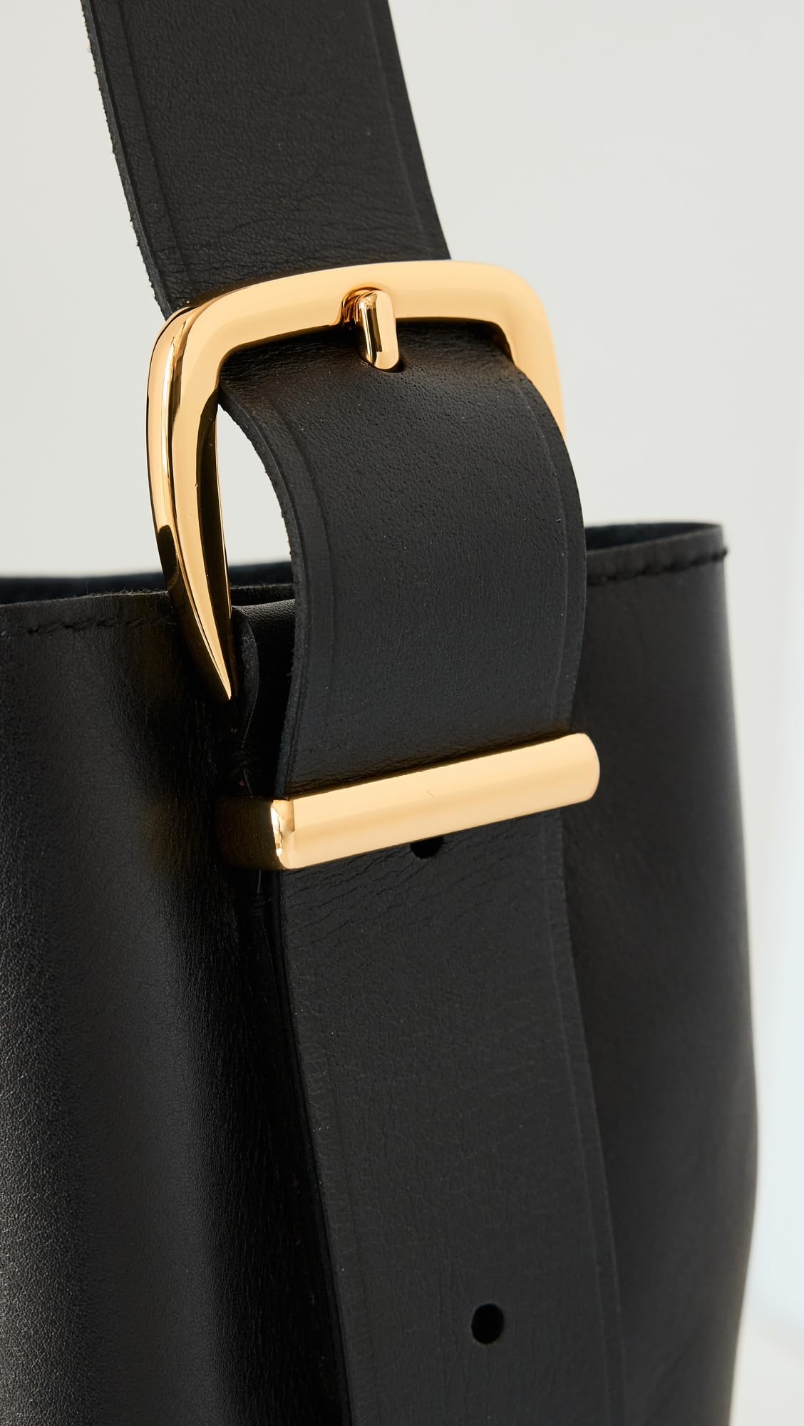 Madewell Women's The Essential Bucket Tote in Leather, True Black, One Size