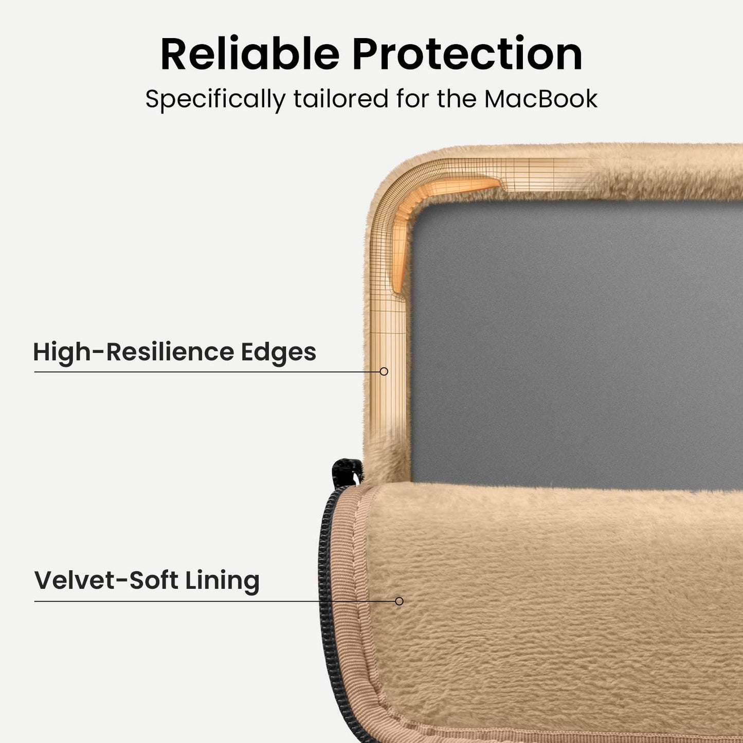 tomtoc 360 Protective Puffy Laptop Sleeve for 13-inch MacBook Air M5/A3449(2026)/M4/M3/M2 A3240 A3113, MacBook Neo A18 & MacBook Pro M2/M1, Quilted Soft Puffer Bag for 13-inch Surface Pro Copilot+PC