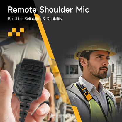 Retevis RB48 Heavy Duty Walkie Talkies, Waterproof Two Way Radio, Advanced Triple Proof, 2000 mAh, Emergency, 2 Way Radio Long Range for Job Site (4 Pack) Yellow