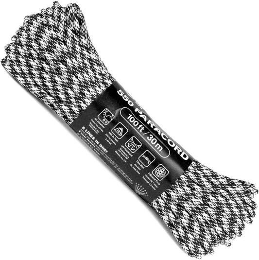 Atwood Rope MFG 550 Paracord - 100 Feet Nylon Survival Cord for Lanyards, Bracelets & Keychains | Made in USA