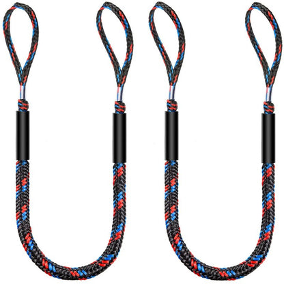 Botepon Bungee Dock Lines for Boats, Quick Connect No Knots, Shock Absorbing Mooring Lines, Boating Gifts for Men, Boat Accessories for Pontoon, Bass Boat, Jet Ski