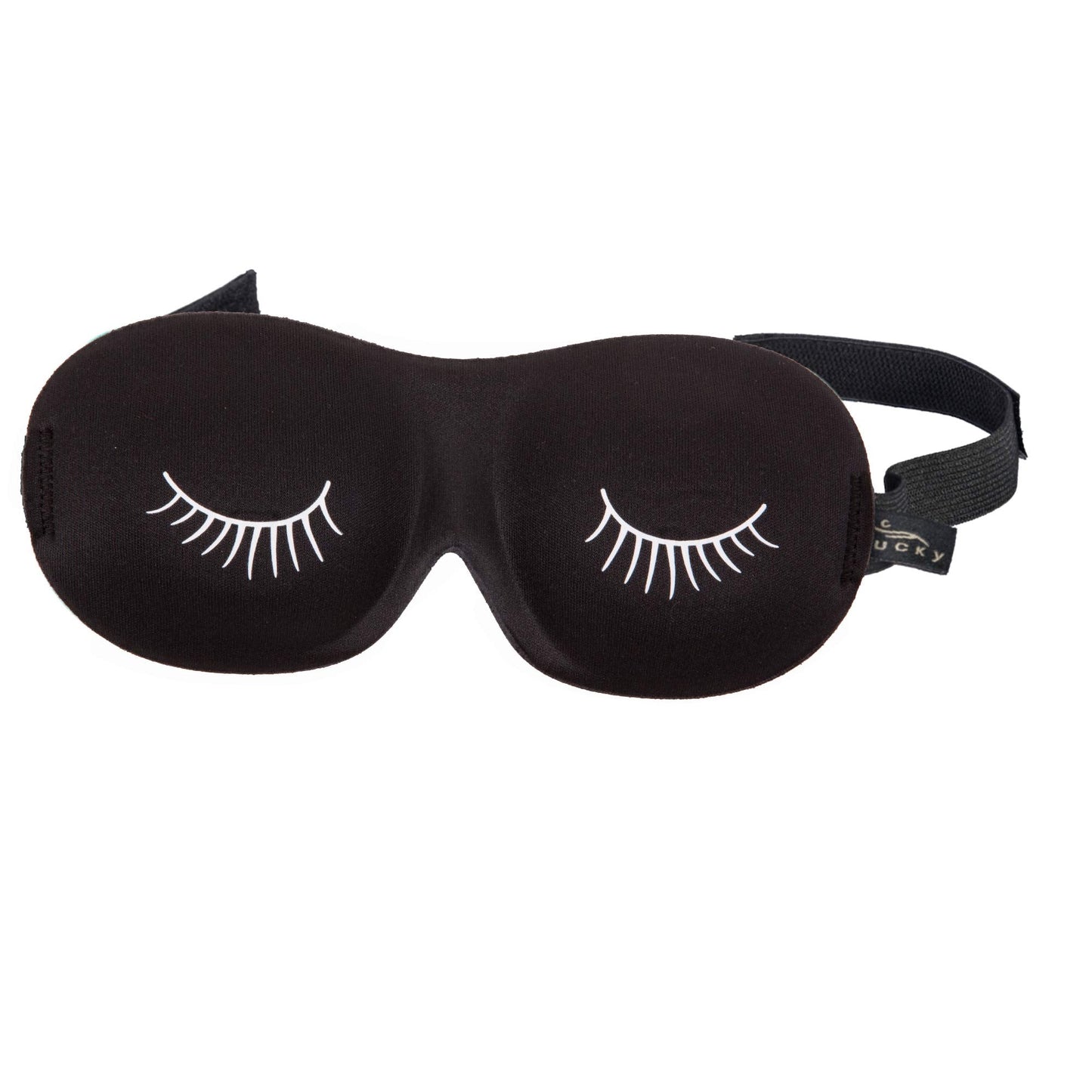 Bucky Ultralight & Comfortable Contoured Sleep Eye Mask, Gold Eyelash, One Size,5824