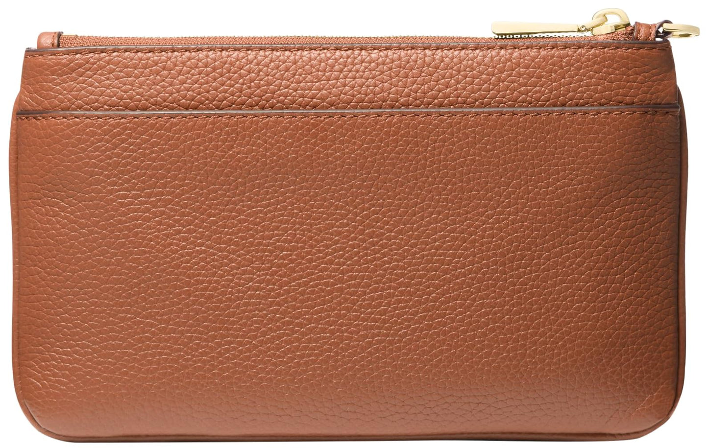 Michael Kors Women's Jet Set Charm Medium Top-Zip Wristlet, Gold-Tone Hardware/Luggage