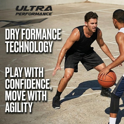 Ultra Performance 5 Pack Mens Shorts, Athletic Gym Shorts Workout Basketball Shorts for Men, Large