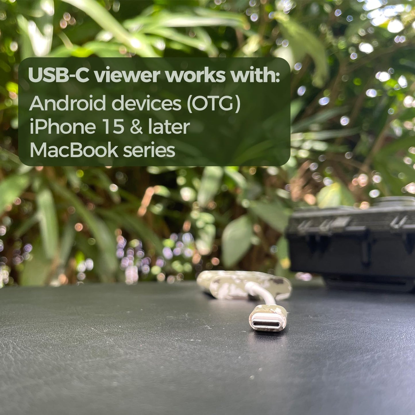 Trail Camera Viewer, Game Camera SD Card Reader for Hunters to View Images and Videos for iPhone 6S, SE, 7, 8, X, 11, 12, 13, 14 Series