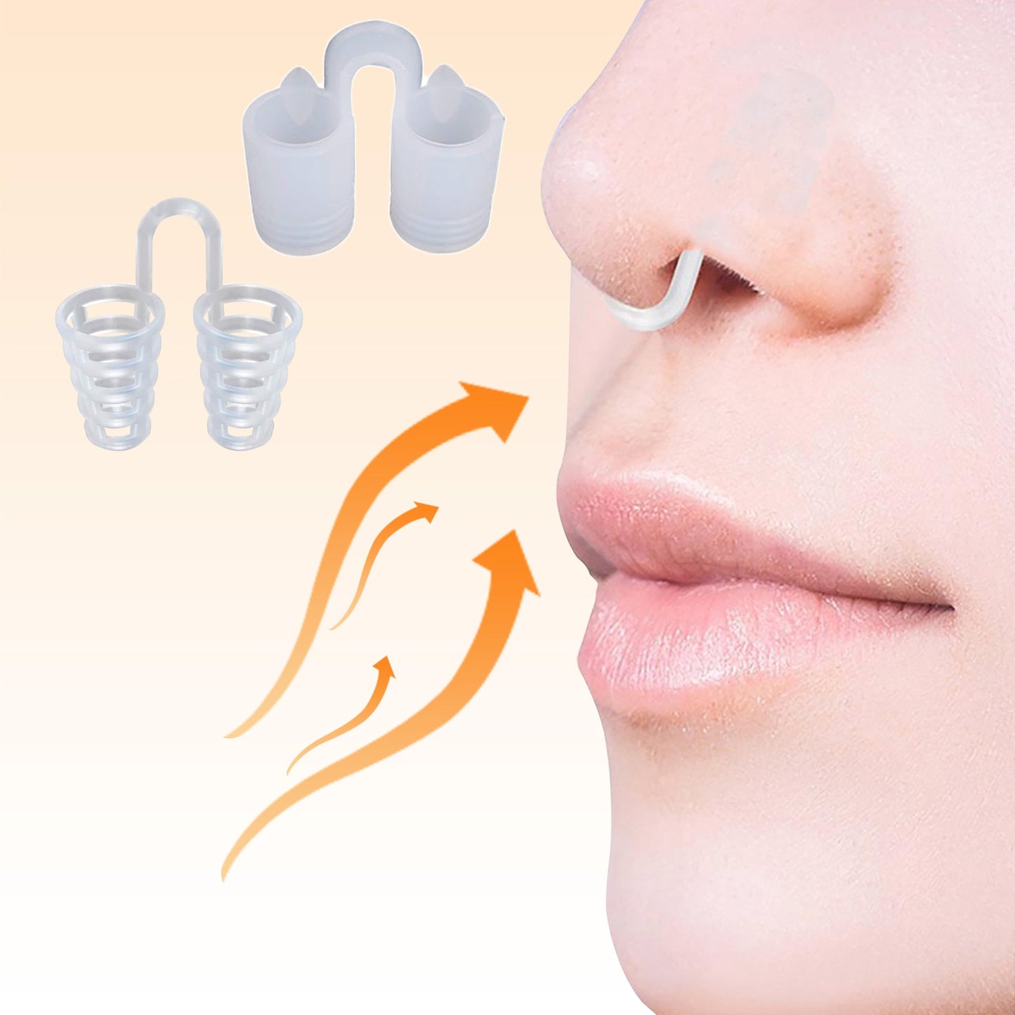 Nose Vent Sinus Relief Dilator (Pack of 8 Various Sizes) - A Simple Solution for Nasal Snorers - Reusable Snoring Device to Enjoy a Peaceful Night's Sleep - by Mobi Lock